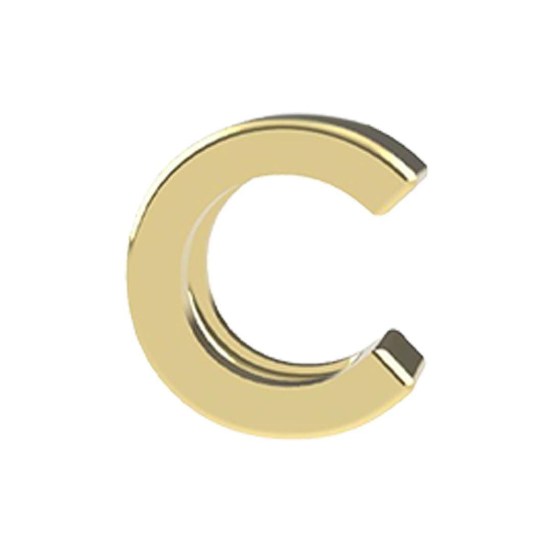Charm Per Cellulare Con Cristalli &ndash; Lettera C Argentata &ndash; Gioielli Italy