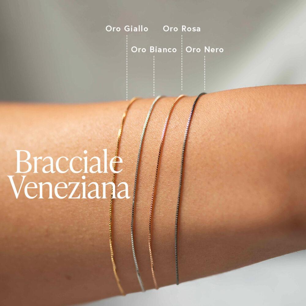 Bracciale Saldato Veneziana Oro 18kt - immagine 3