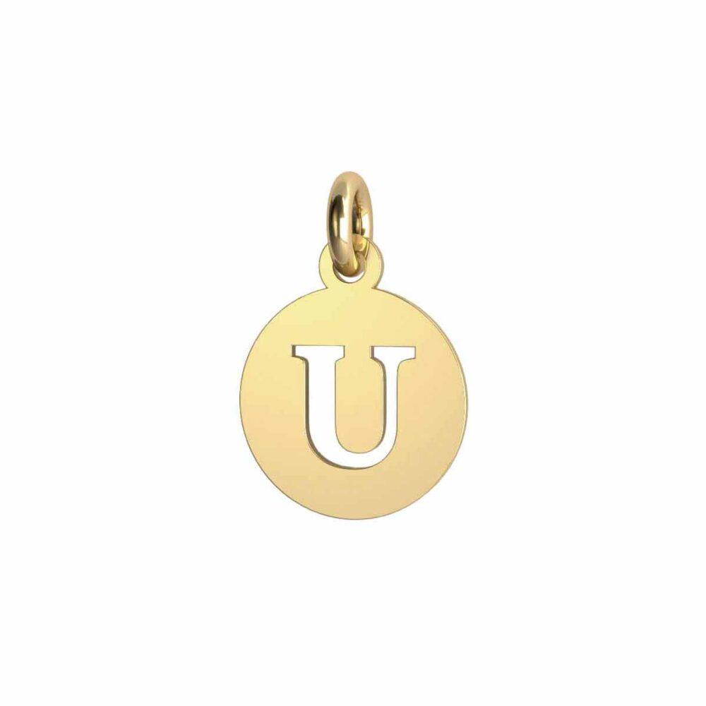 Charm Lettera Tonda - U