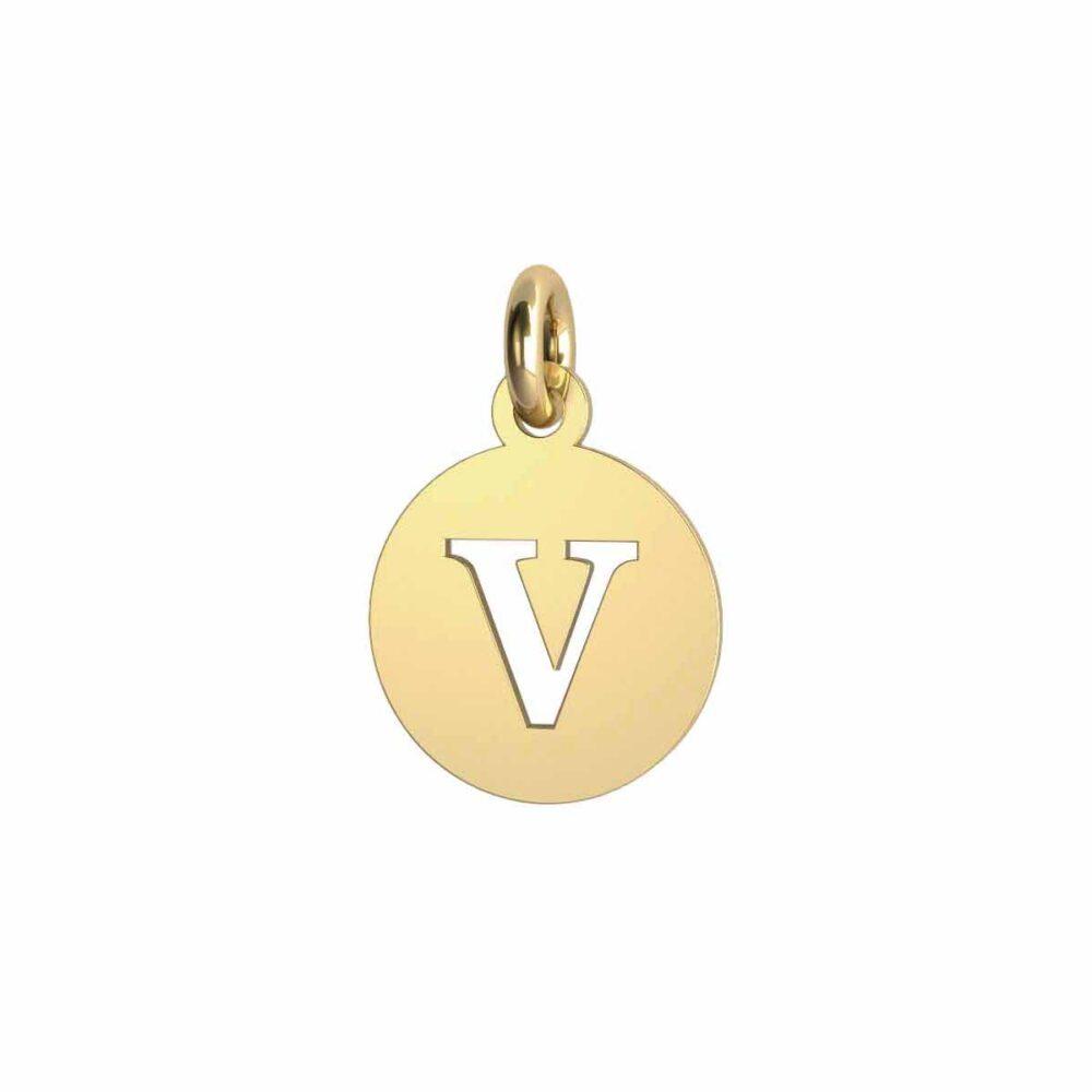 Charm Lettera Tonda - V