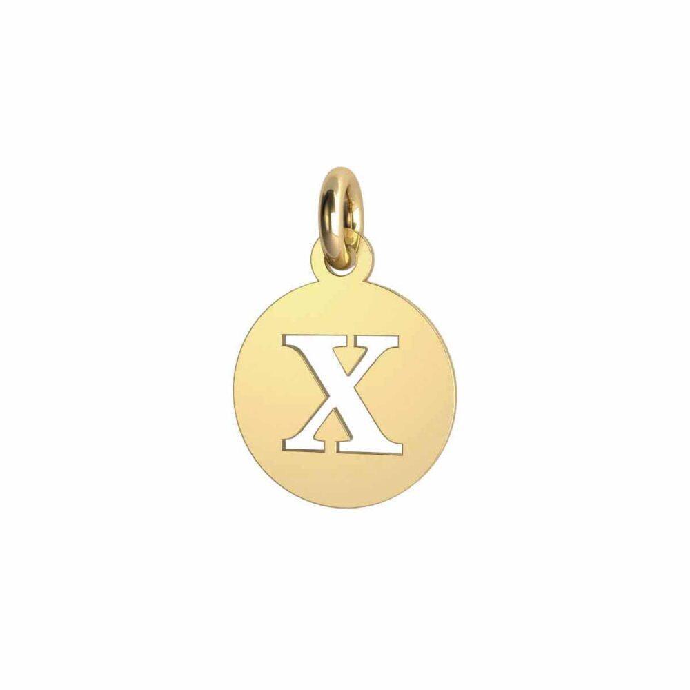Charm Lettera Tonda - X