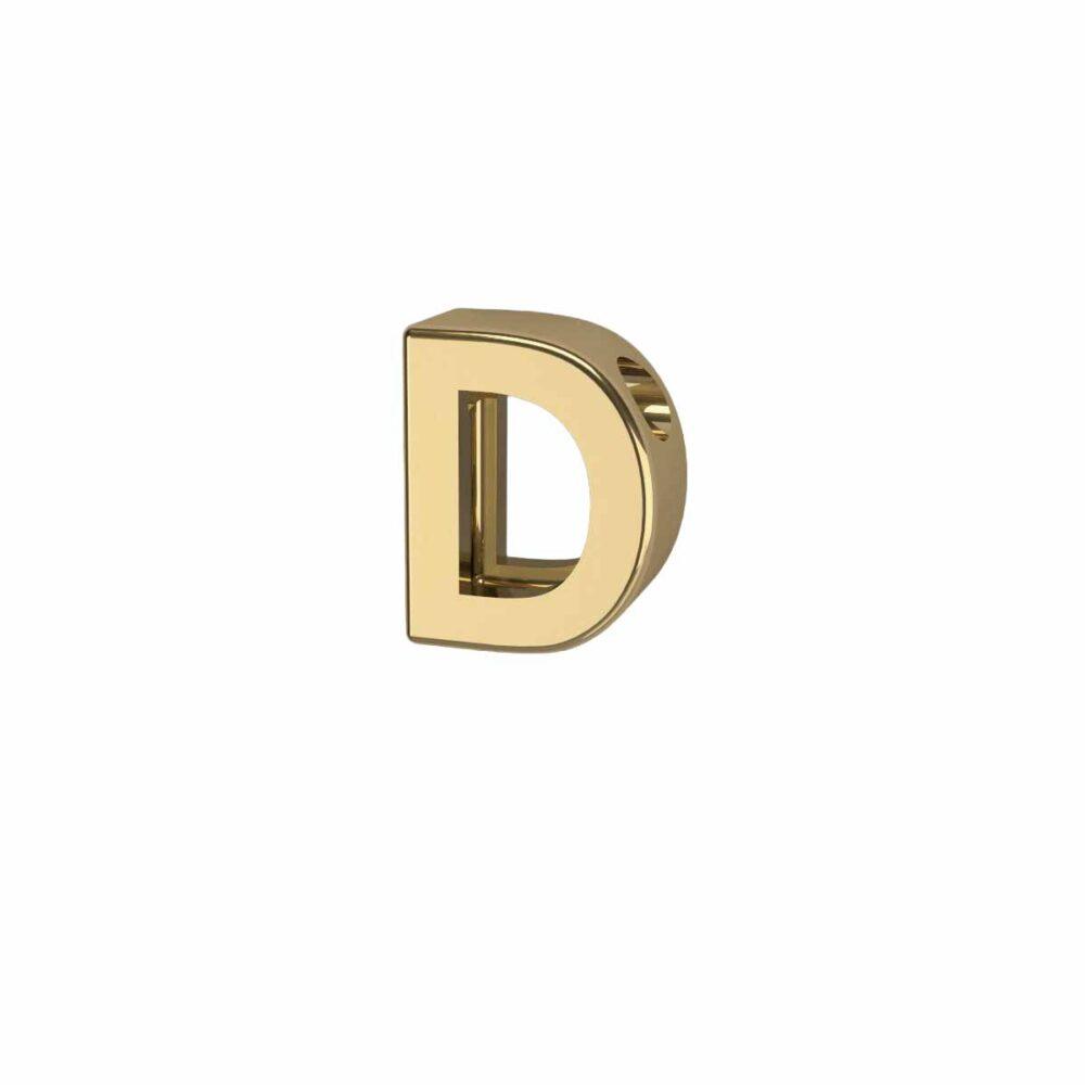 Charm Lettera 3D - D