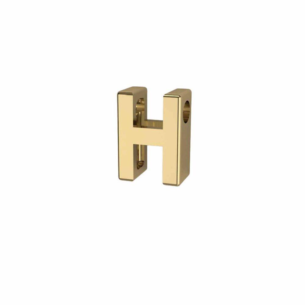 Charm Lettera 3D - H