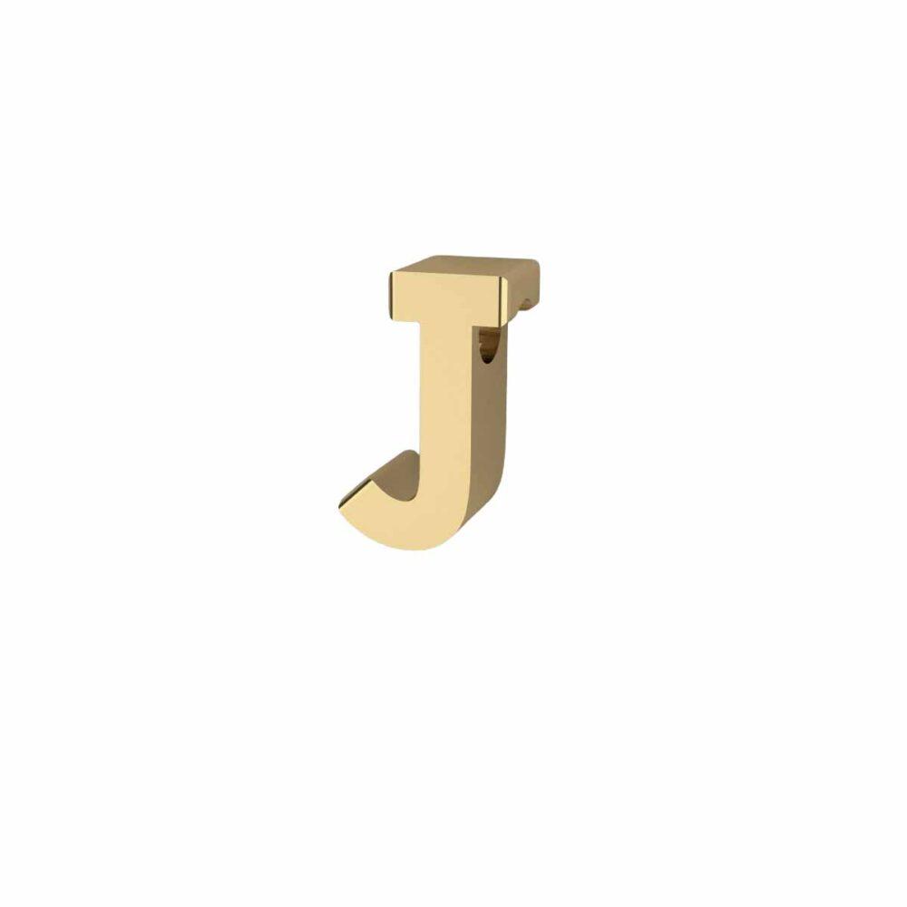 Charm Lettera 3D - J