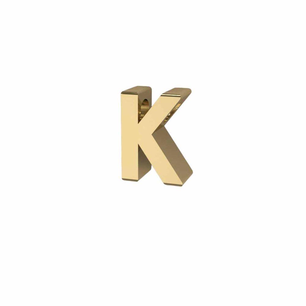 Charm Lettera 3D - K