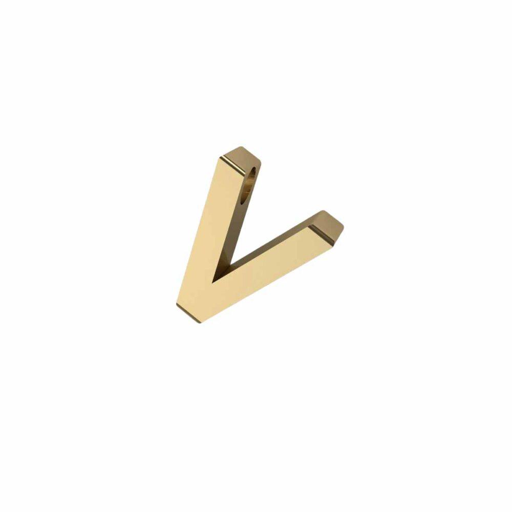 Charm Lettera 3D - V