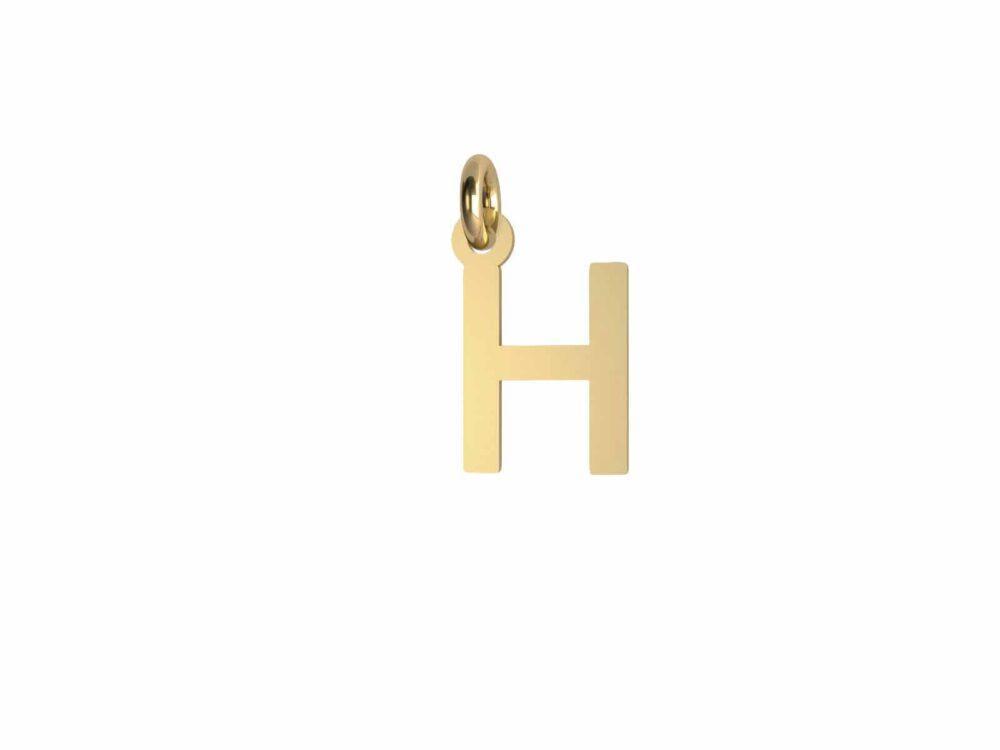 Charm Lettera Lastra - H