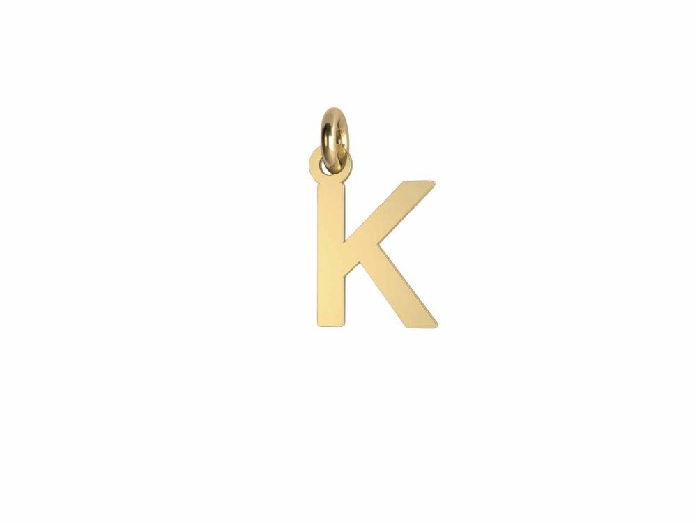 Charm Lettera Lastra - K