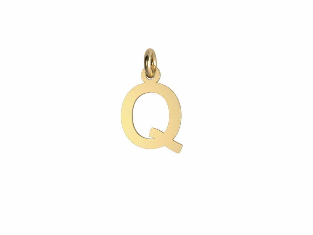 Charm Lettera Lastra - Q