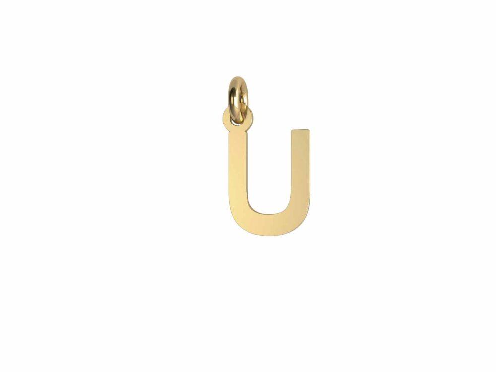 Charm Lettera Lastra - U