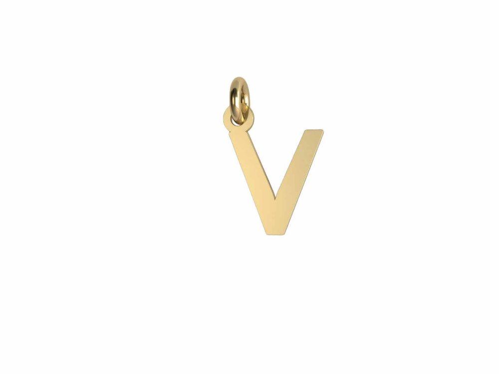 Charm Lettera Lastra - V