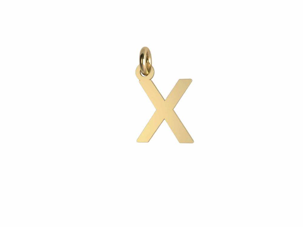 Charm Lettera Lastra - X