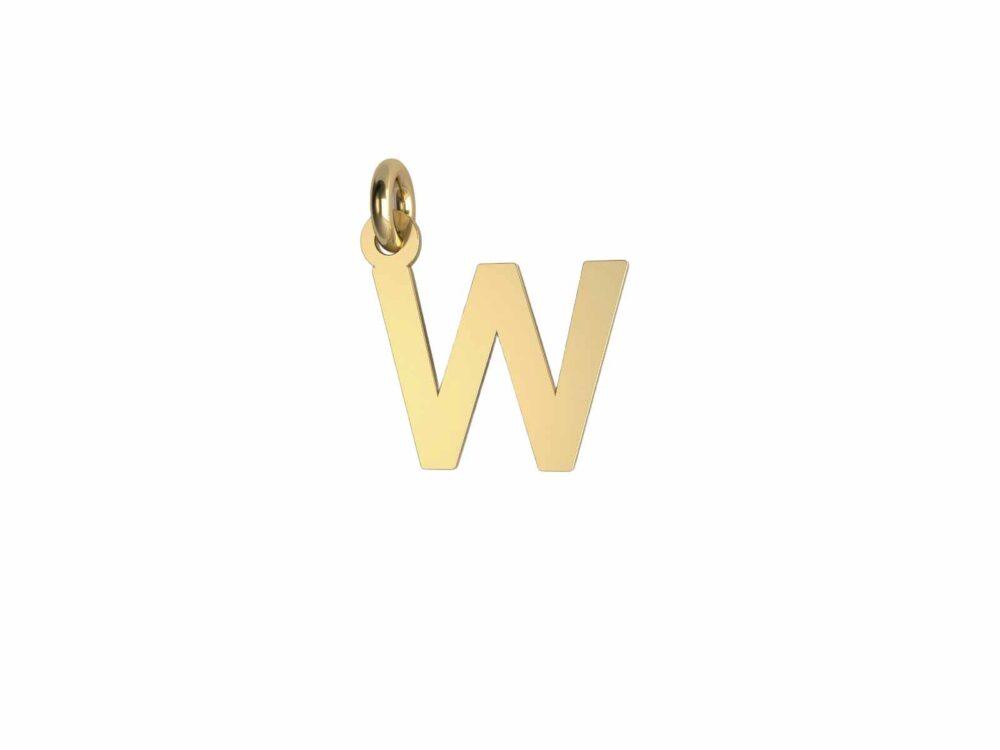 Charm Lettera Lastra - W