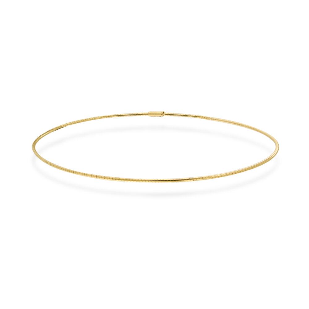 Bracciale Saldato semirigido Atena Titanio e Oro 18kt